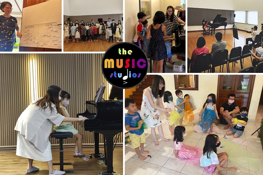 Kids enjoying music classes in Singapore, exploring traditional sounds and instruments in a fun environment