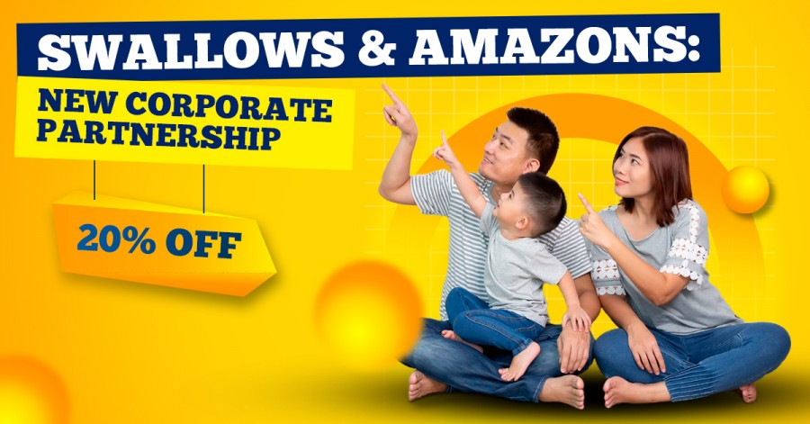 Swallows & Amazons: New Corporate Partnership - 20% Off