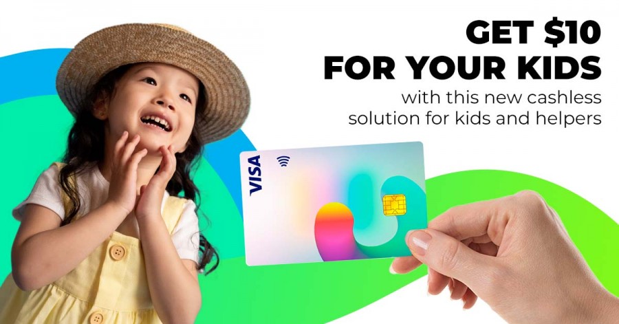 Get $10 for Your Kids with This New Cashless Solution for Kids and Helpers