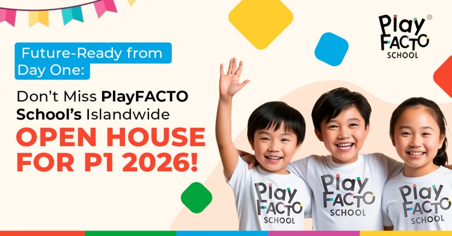 Future-Ready from Day One: Don’t Miss PlayFACTO School’s Islandwide Open House for P1 2026! Future-Ready from Day One: Don’t Miss PlayFACTO School’s Islandwide Open House for P1 2026!