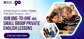 British Council Invites Adults, Kids and Teens to Join One-to-One and Small Group Private English Lessons