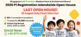 Future-Ready from Day One: Don’t Miss PlayFACTO School’s Islandwide Open House for P1 2026!
